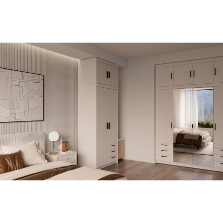 Nadstawka na szafę 90 cm Trino pawlacz beż piaskowy